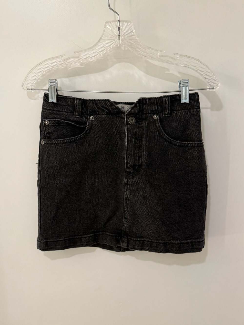 We The Free She's All That Black Denim Mini Skirt Size 25 - Picture 4 of 10